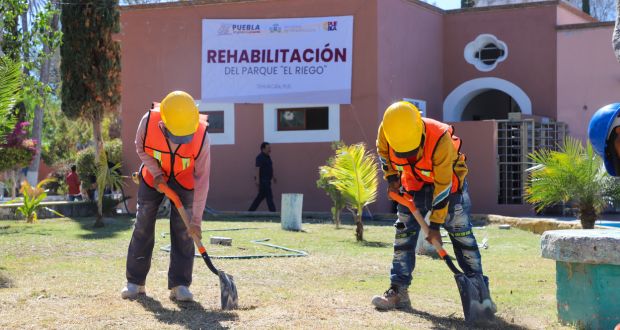 Rehabilitan parque “El Riego”; reforestarán Reserva de la Biosfera en Tehuacán