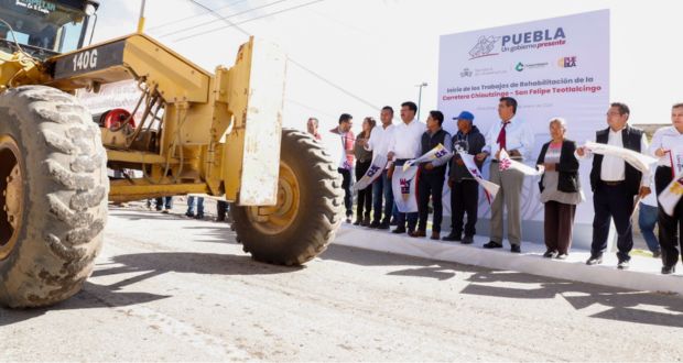 Céspedes da banderazo de inicio a obra de 29.8 mdp en Chiautzingo