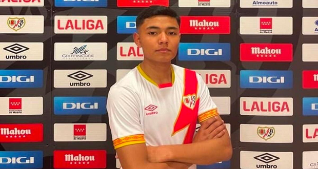 Iván Vargas, futbolista de Zacatlán, a Europa con Rayo Vallecano