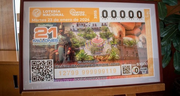 Lotería Nacional conmemora la toma de Teocaltiche con 87 mdp. Foto: Especial.