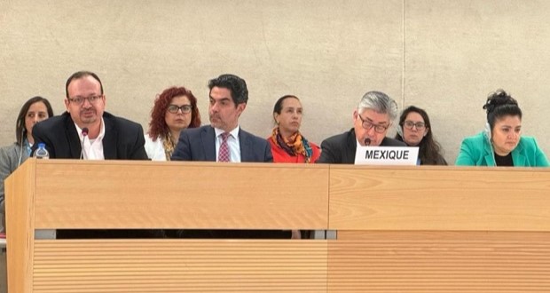 México presenta informe de derechos humanos ante Consejo de la ONU. Foto: Especial.