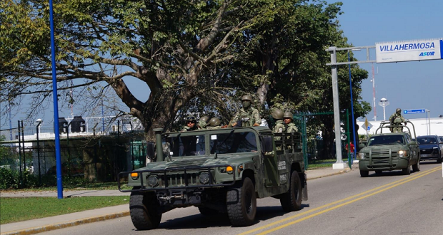 Tras renuncia de Secretario de Seguridad, militares arriban a Tabasco, Foto: Especial.
