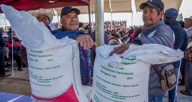 Inicia entrega de Fertilizantes para el Bienestar en Puebla y 11 estados. Foto: Especial.