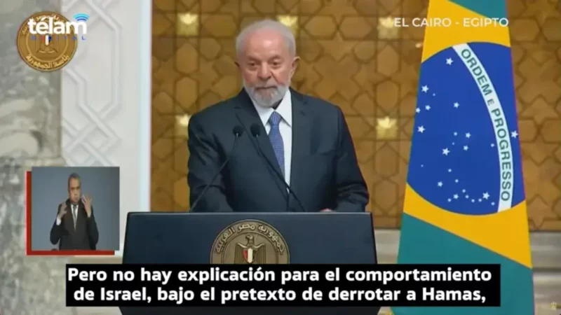 Lula pide reconocer a Palestina como Estado ante ONU, urge fin al genocidio