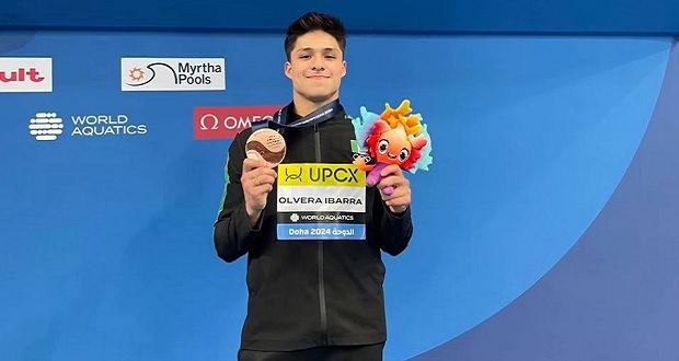 Clavadista Osmar Olvera gana su segunda medalla en mundial