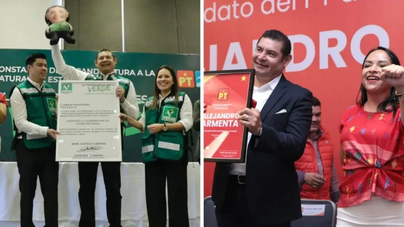 PT y PVEM oficializan a Armenta como candidato a gobernador; 4T seguirá en Puebla (2)