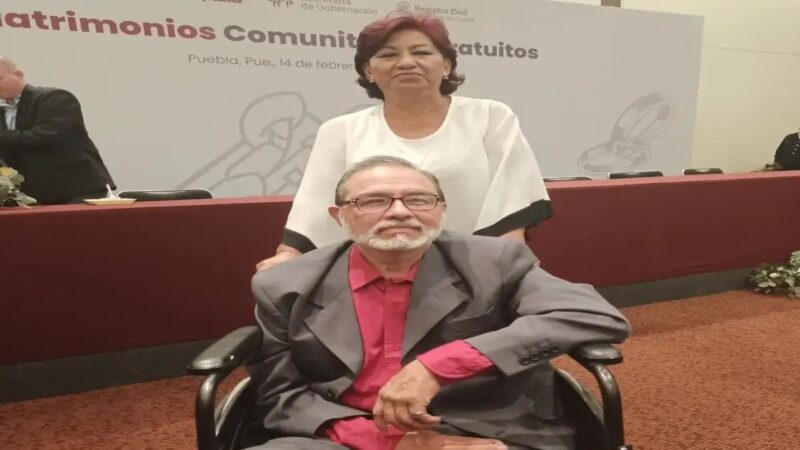 Tras 30 años, Carmen y Nicolás unen sus vidas con matrimonio civil gratuito