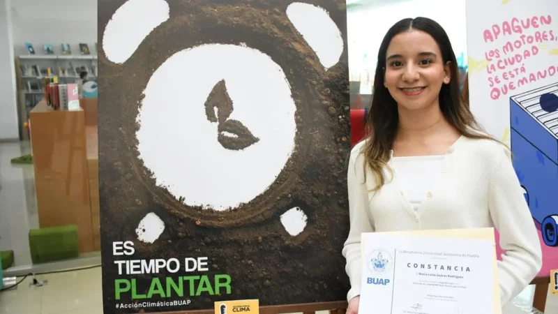 Premian a concursantes de cartel BUAP 2023 "Acción por el clima"