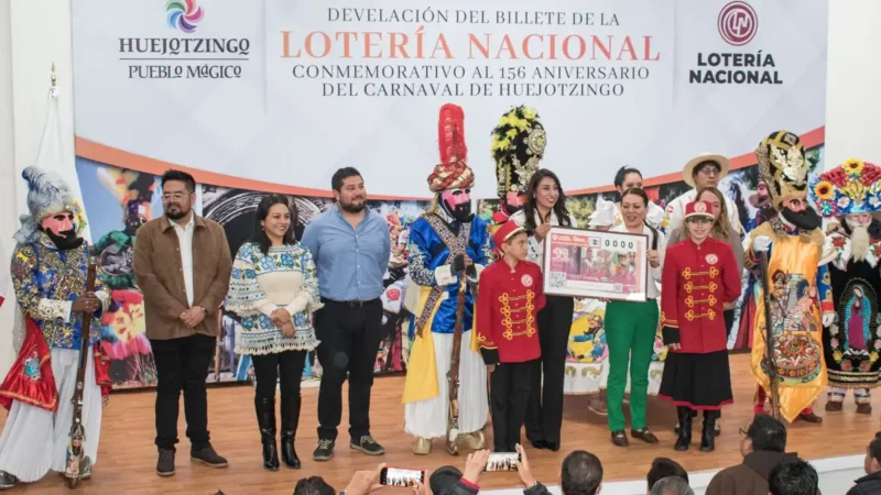 ¡Vamos! Lotería Nacional celebra carnaval de Huejotzingo con 54 mdp en sorteo