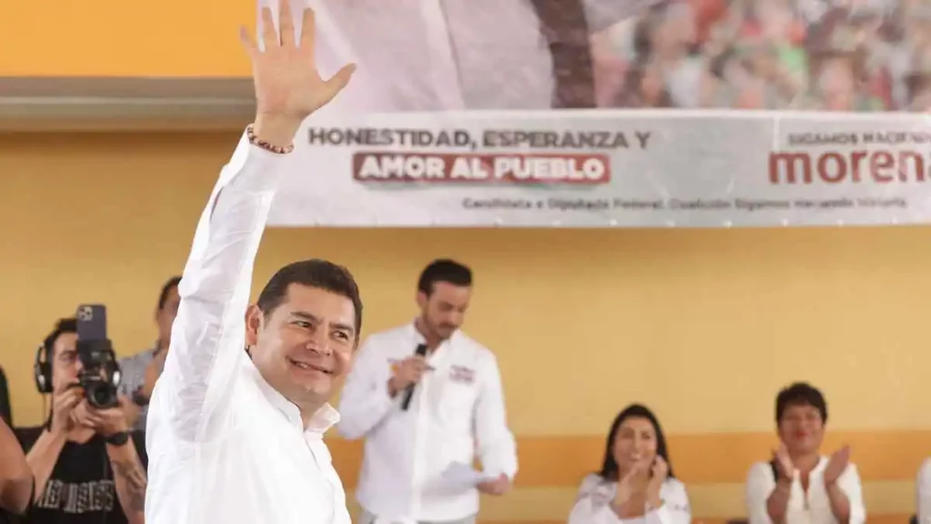 Alejandro Armenta, candidato de Morena Puebla a la gubernatura. calificó como normal inconformidades