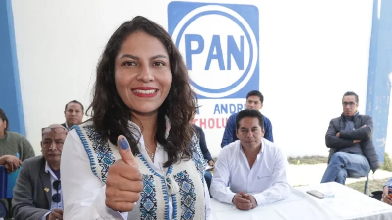 Guadalupe Cuautle llama a la unidad panista de San Andrés tras votar