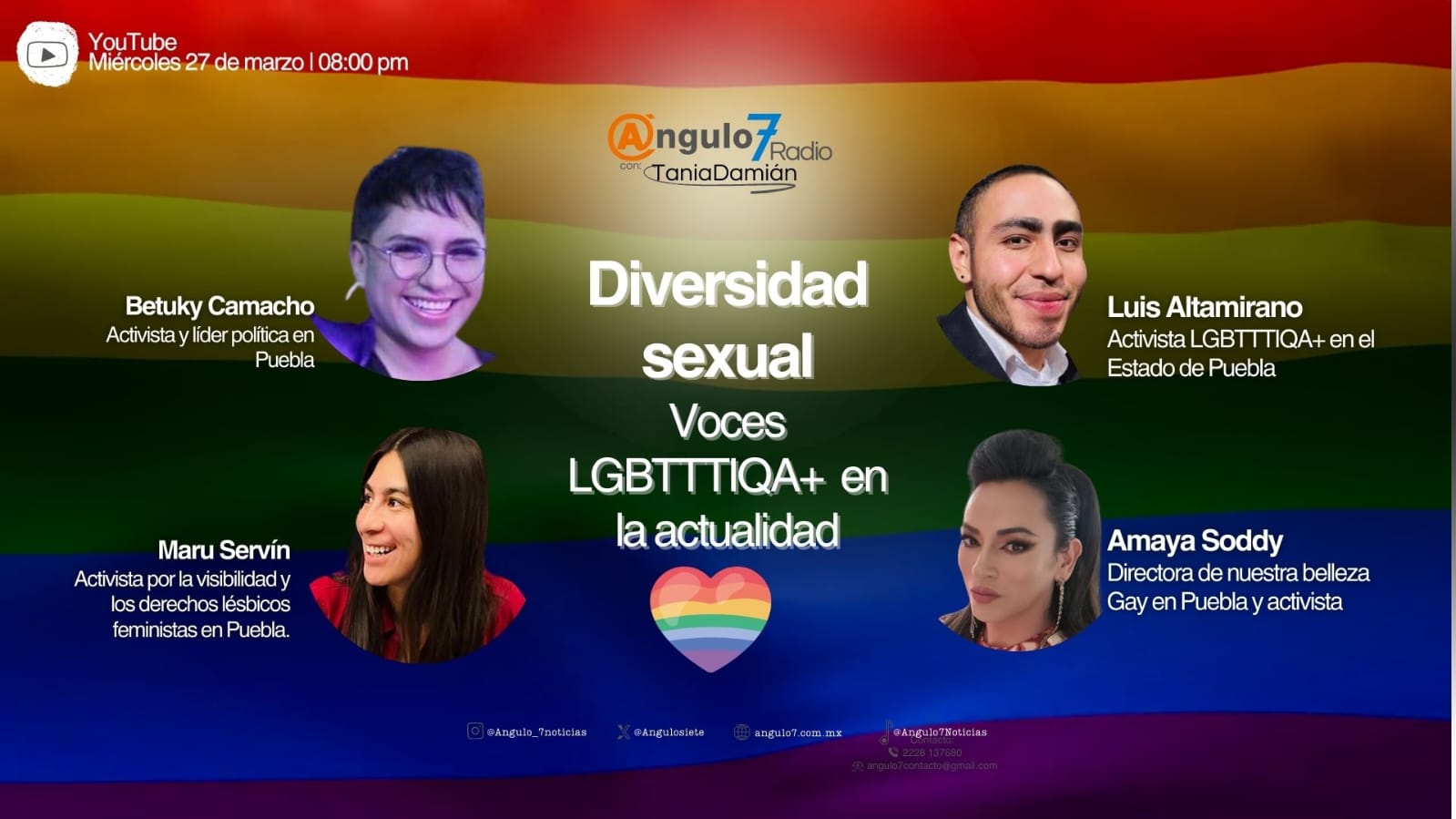 Diversidad sexual en #puebla : Voces #lgbt en Ángulo7Radio | #diversidad #mexico