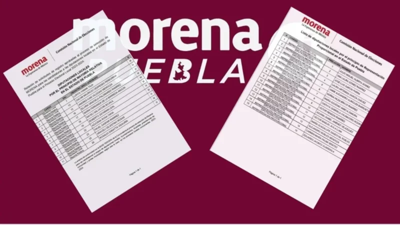 Morena Puebla define lista de 26 candidatos a diputados locales; 15 son pluris