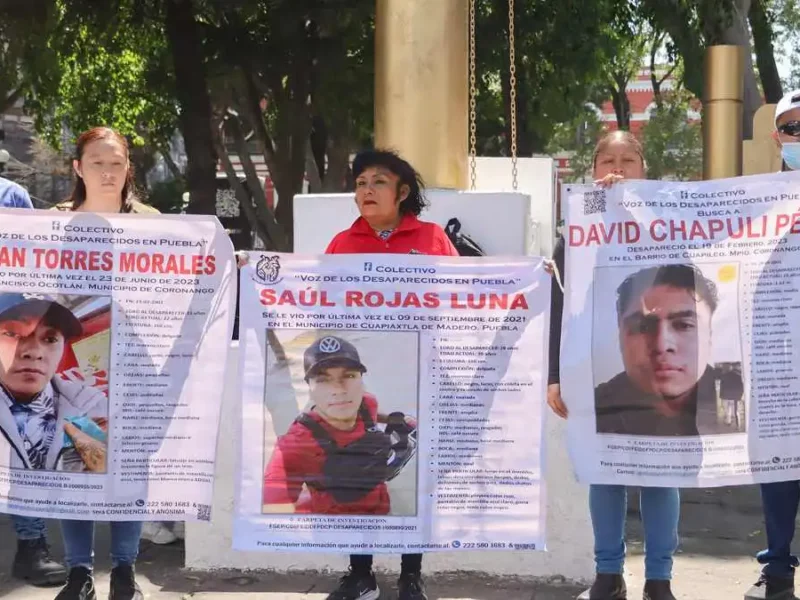 Familiares de desaparecidos en Puebla piden no utilizar su lucha como bandera electoral