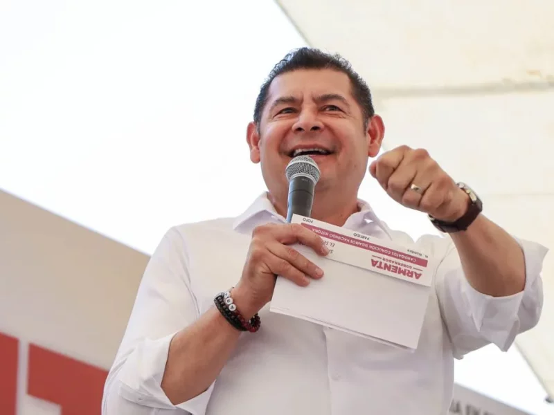 A 36 días de elección, Armenta aventaja con 55.1% a gubernatura de Puebla: Rubrum