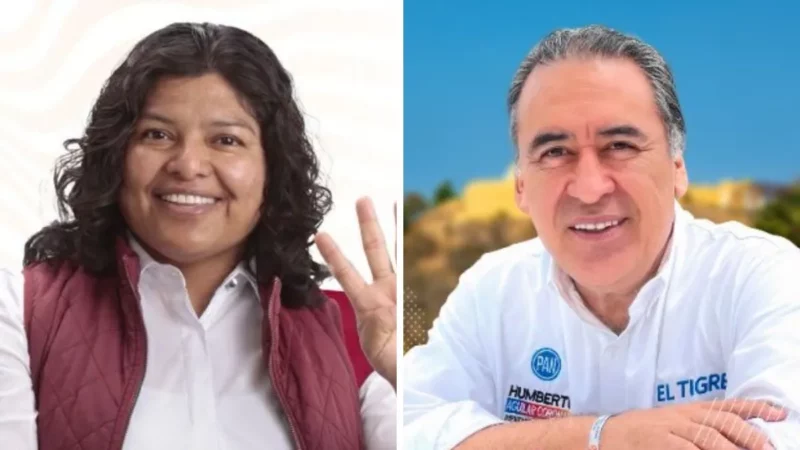 Karina Pérez y Humberto Aguilar contienden por distrito 10 de Cholula