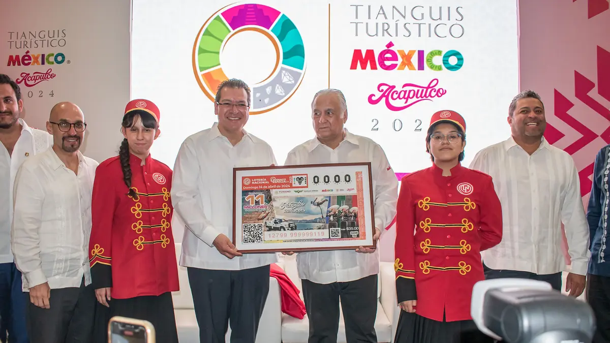 Lotería Nacional sortea 54 mdp por Tianguis Turístico en Acapulco