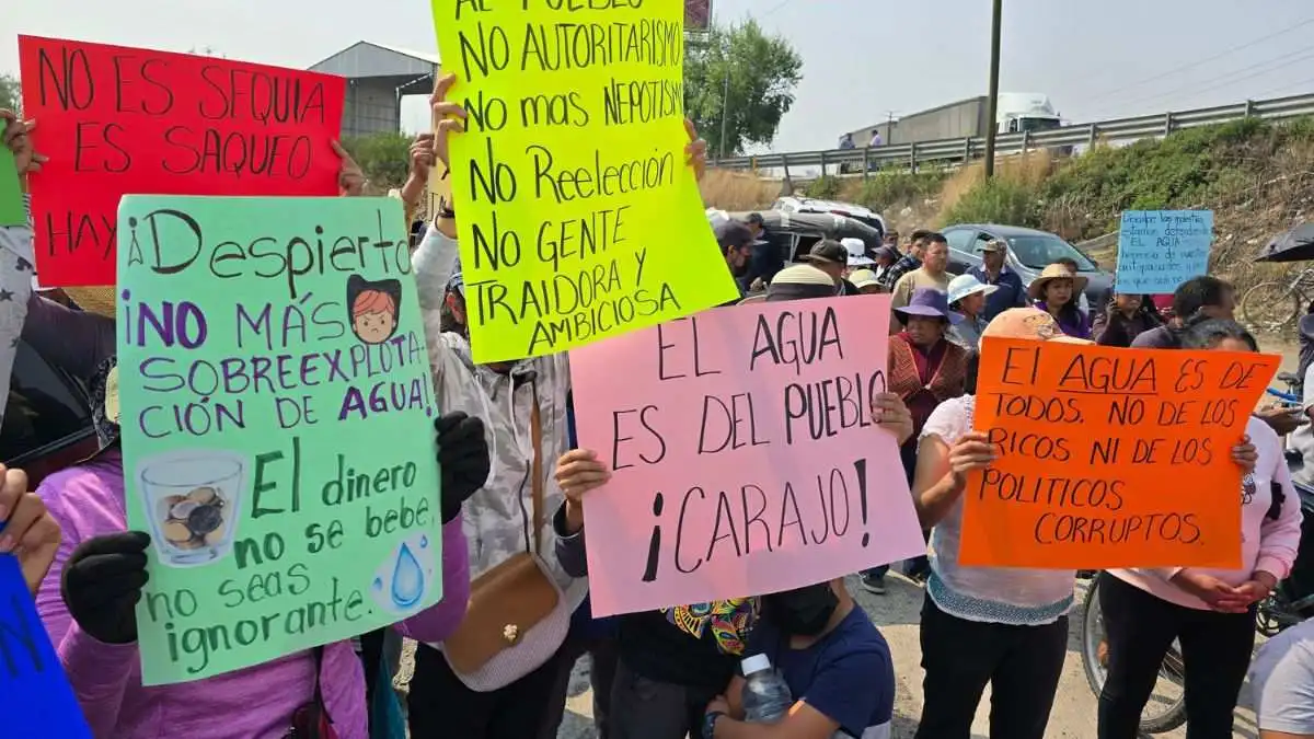 Tras manifestación por pozo en Xoxtla, Segob lo clausura; reabren la México-Puebla