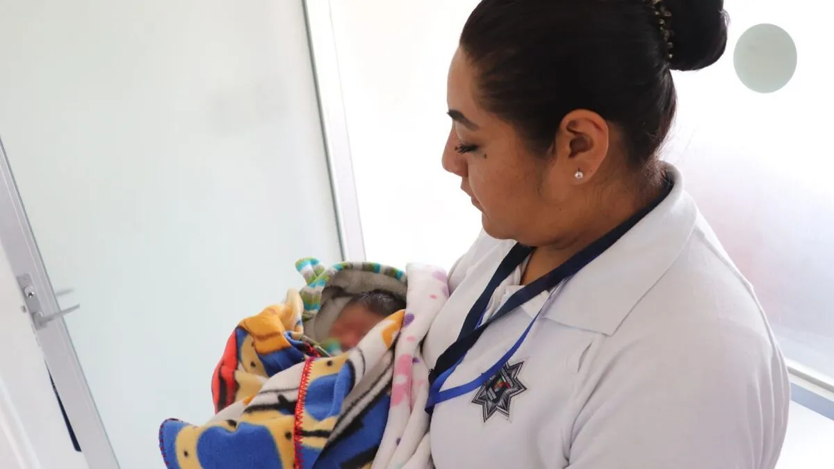 Abandonan bebe en San Pedro Cholula; quedará bajo resguardo del DIF