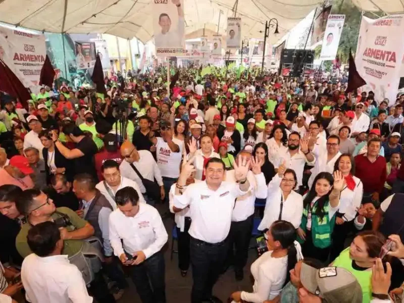 Armenta prevé hasta 70 mil personas en cierre de campaña con Sheinbaum en Puebla