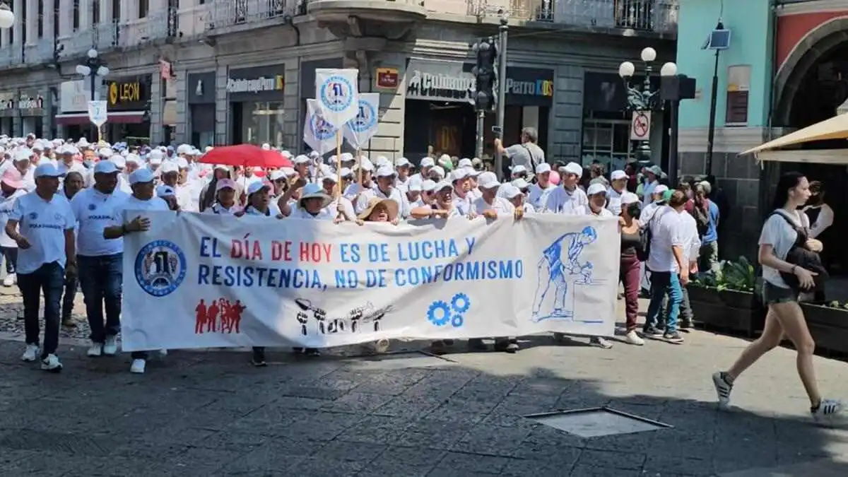 Aumentar aguinaldo y jornada de 40 horas, consignas de marchas del 1 de Mayo en Puebla
