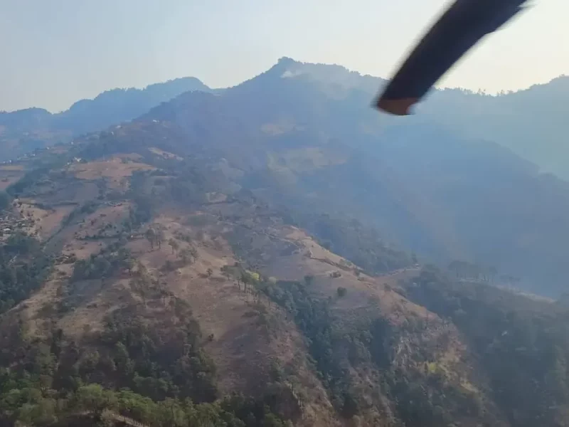 Confirma Céspedes que incendio forestal en Xonotla, Zacatlán, fue liquidado