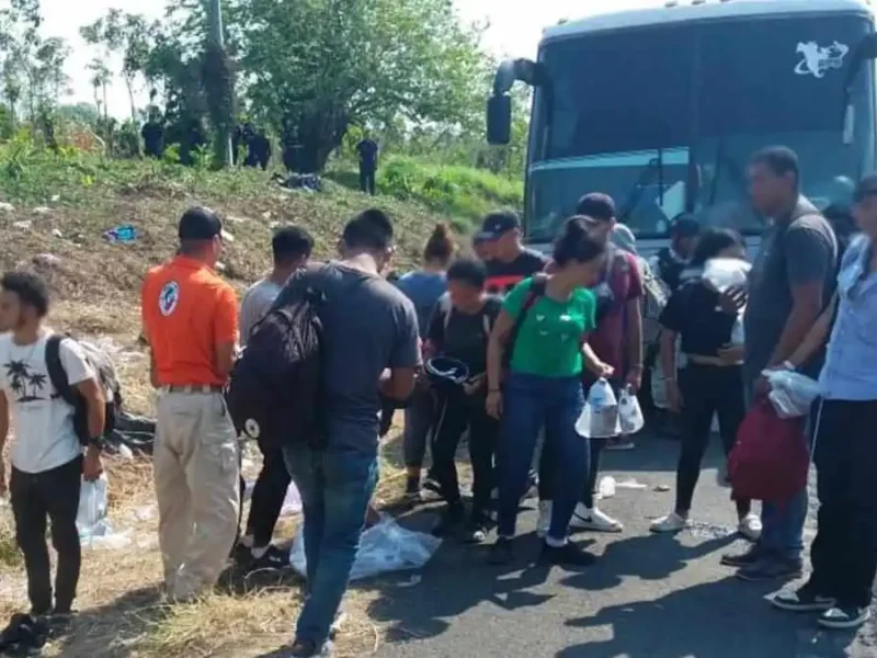 Rescata INM a 407 migrantes en Veracruz; 52 son menores de edad