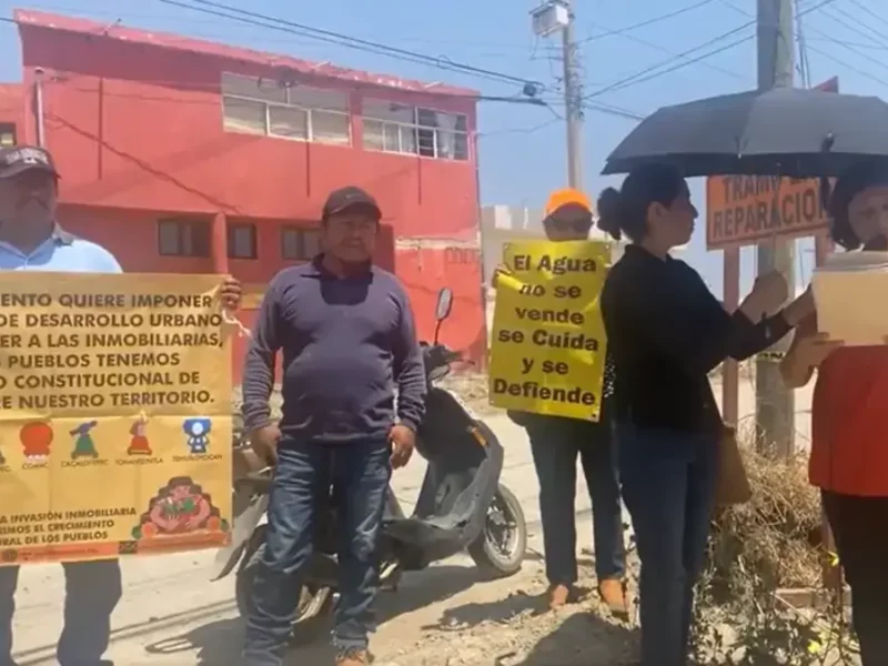 Por omitir consulta a pueblos originarios, juez suspende obra en San Andrés Cholula