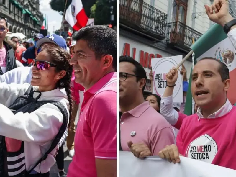 Riestra y Rivera serían oradores de la “Marea Rosa” en Puebla; Morena no fue considerado
