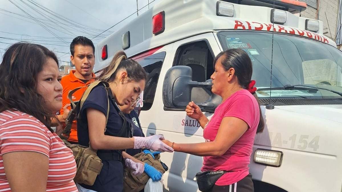 Mujer y bebé, heridos con machete tras riña entre vecinos en San Aparicio