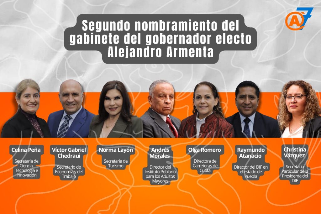 Estos son los 6 nuevos perfiles de Alejandro Armenta para su gobierno de Puebla