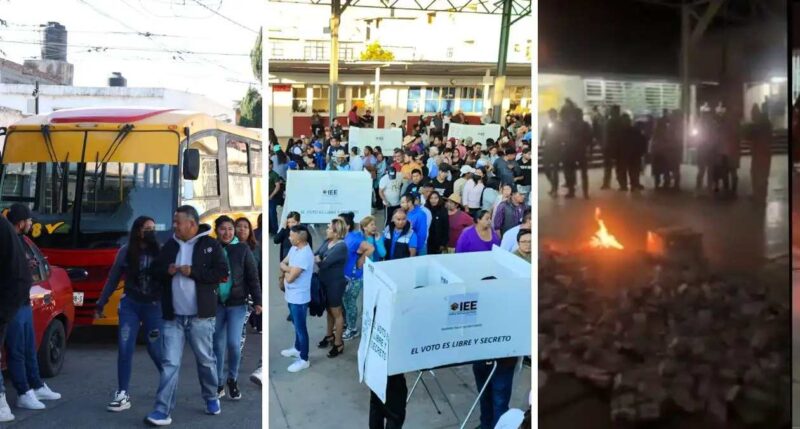 Elecciones de juntas auxiliares en Puebla capital, con acarreo y quema de boletas