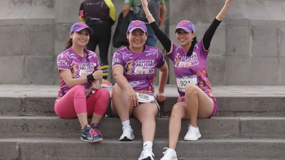 Con 5 mil participantes, realizan Carrera por las Mujeres y la Igualdad en Puebla