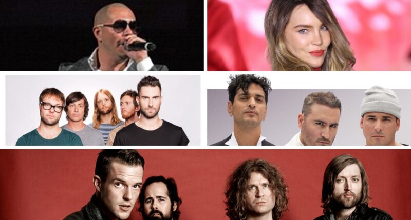 Pitbull, Belinda, The Killers, Maroon 5 y Reik estarán en la Feria de Puebla 2025