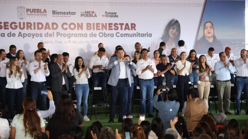 Programa de Obra Comunitaria en Puebla, al 96% con 4,320 proyectos de 961 mdp
