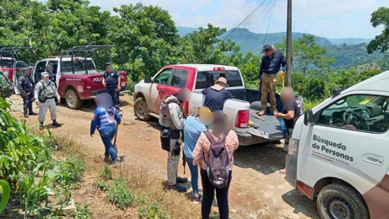 Realizan Operativo de Búsqueda con colectivos en Olintla