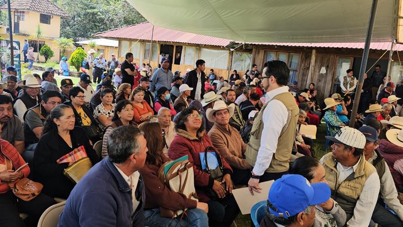 Jornada de Justicia Itinerante en la casa ejidal de Atoluca, Teziutlán, Puebla con el Tribunal Agrario en agosto 2025