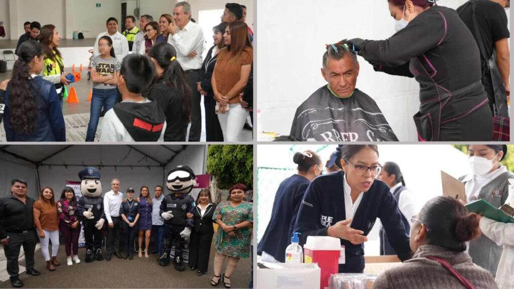 Actividades realizadas en jornada de servicios comunitarios.