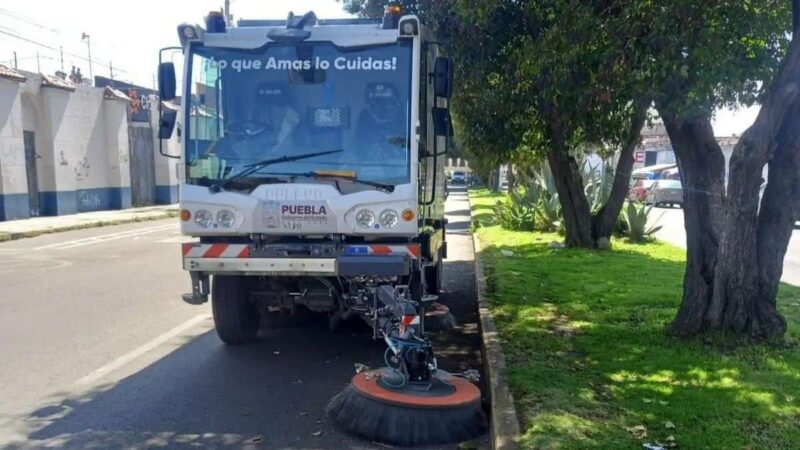 Barrido Mecánico en Puebla intervino 178 km de vialidades para evitar inundaciones