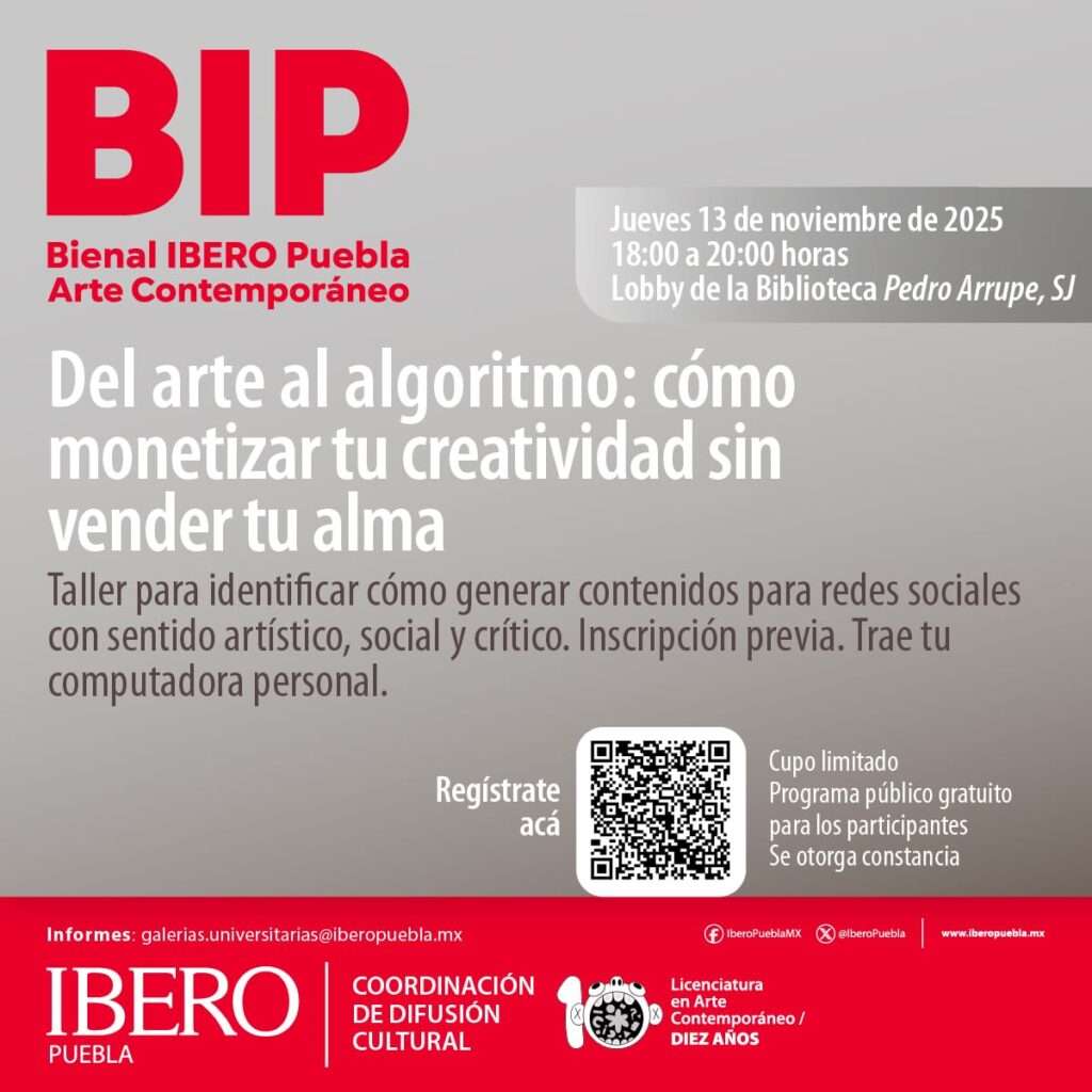 Taller gratis en Ibero de Puebla
