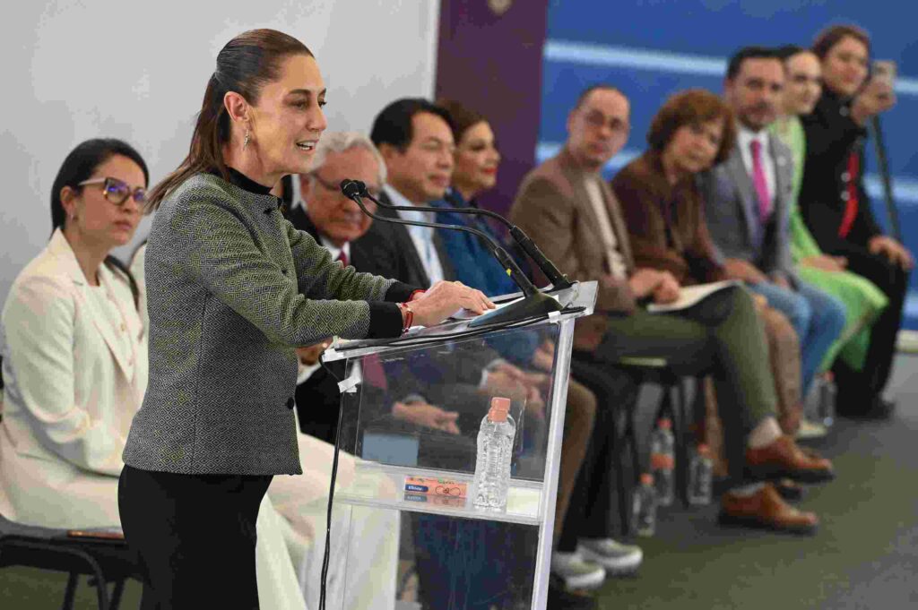 La presidenta Claudia Sheinbaum Pardo en inauguración del Laboratorio Mexicano de IA