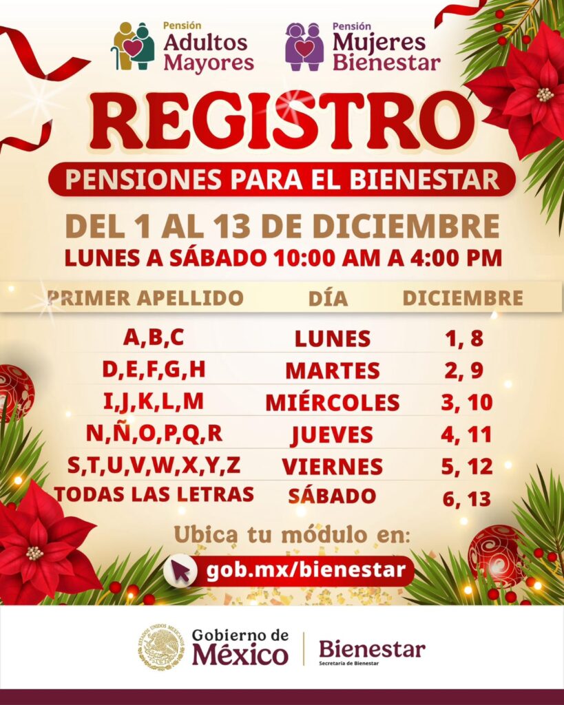 Inicia registro para pensiones bienestar de adultos y mujeres ¿cuándo te toca?