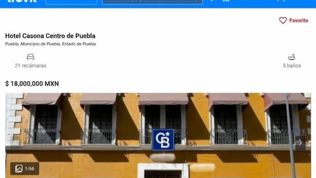 En venta, 15 hoteles en centro de Puebla pese a subir ocupación en 6.2% durante 2025