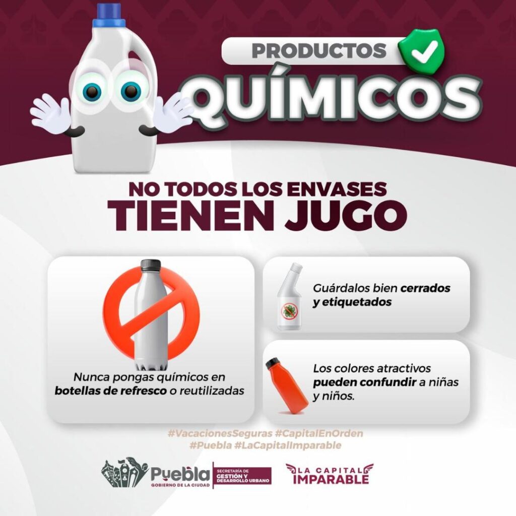PC de Puebla emite recomendaciones para evitar accidentes en casa en vacaciones