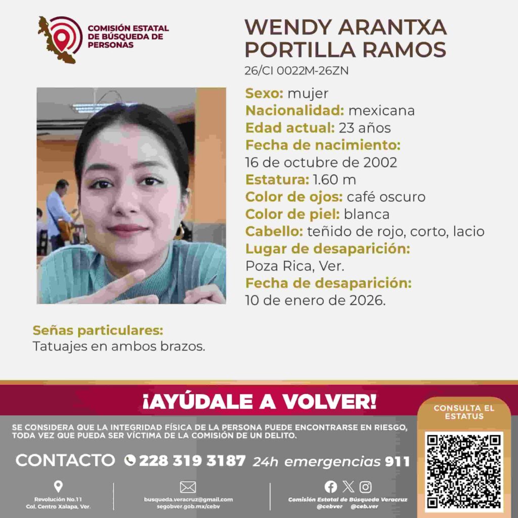 Ficha técnica de búsqueda de Wendy Arantxa Portilla Ramos