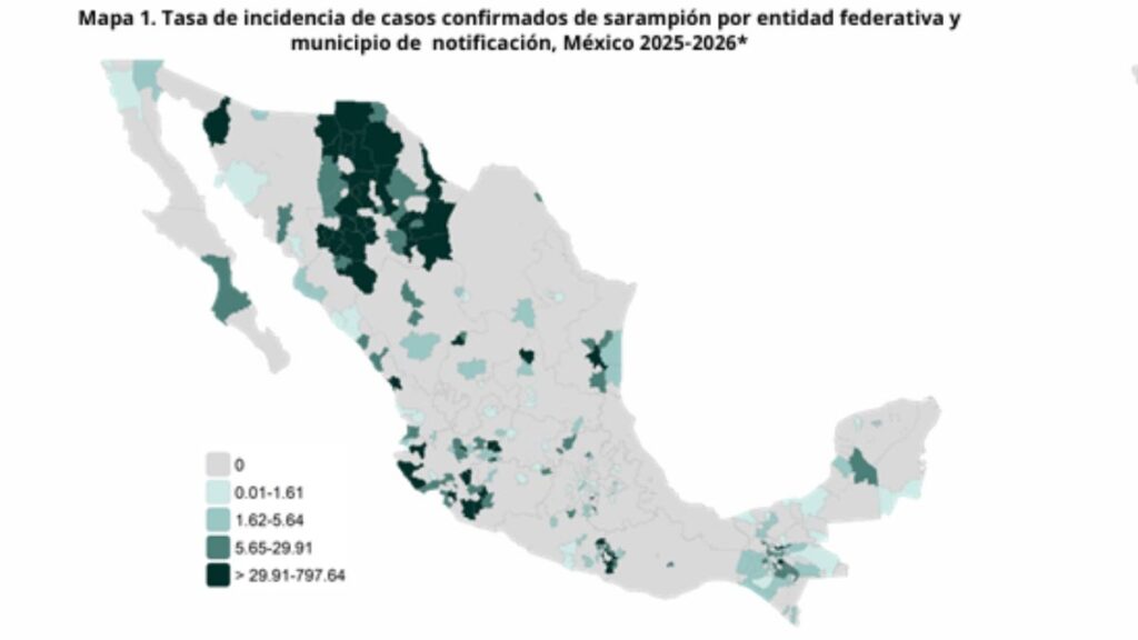 IMSS Puebla cuenta con vacunas para sarampión; Salud reporta 7 contagios en 2026