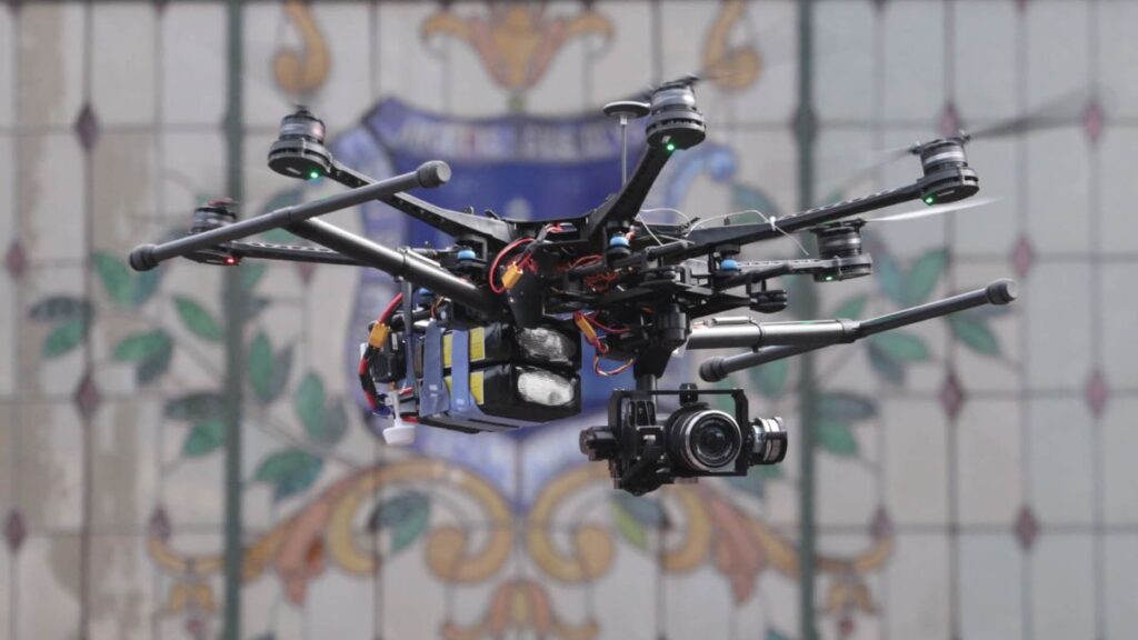 Operación de drones para vigilancia y seguridad aérea en Puebla