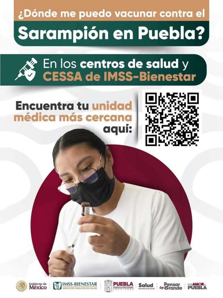 Tras casos de sarampión en Puebla, abren campañas de vacunación; ve dónde acudir