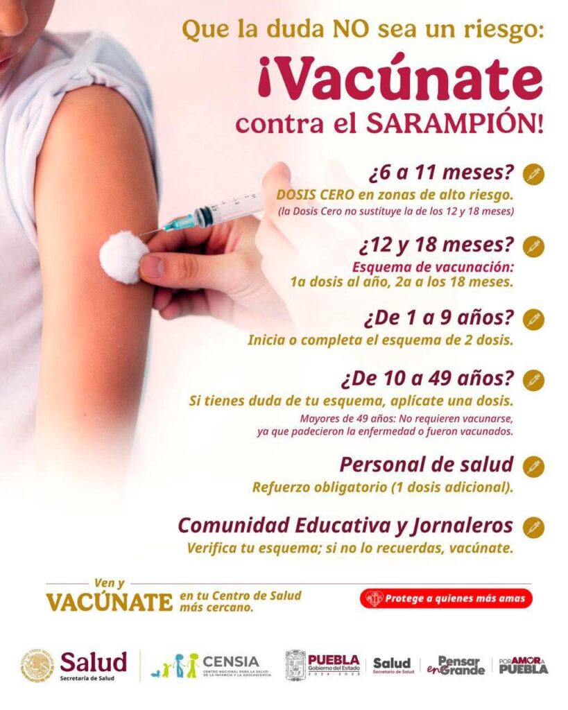 Campaña "Vacunate contra el sarampión"