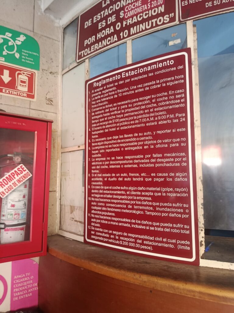 Estacionamiento del Hotel San Agustín